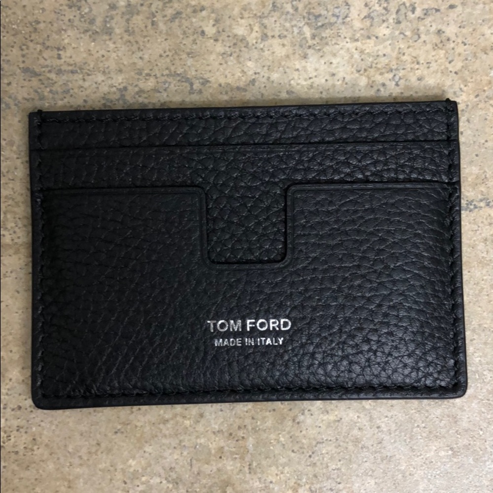 Tom Ford Black Leather Cardholder